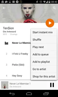 Google Play Music android App screenshot 0